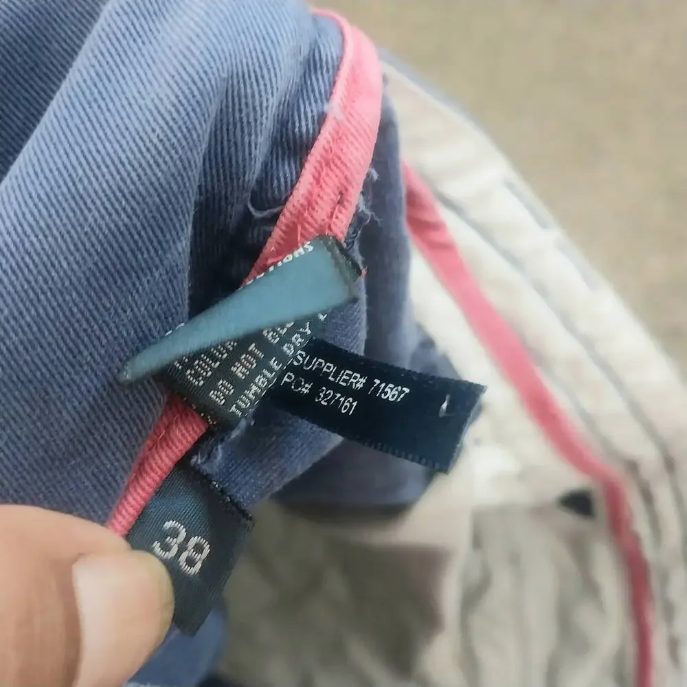 Polo By Ralph Lauren Shorts Mens Size 38 Blue Cargo Button Closure Classic - Picture 3 of 9